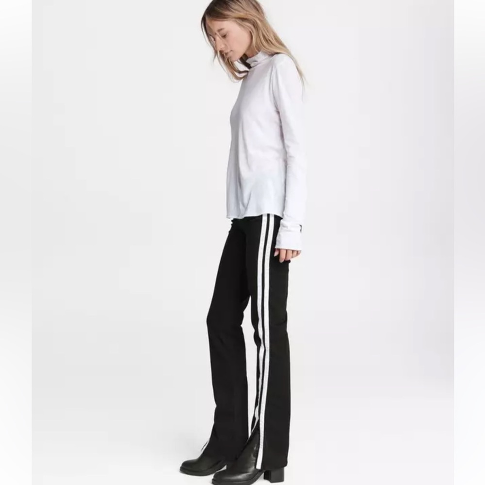Rag&bone black stripes side and slits size Xxs